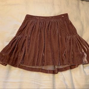 Pink Velvet Madewell Skirt